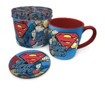 Superman set šalica i podmetač s ukrasnom kutijom